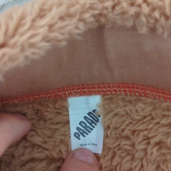 Brown Fuzzy Teddy Sherpa Mini Skirt - Picture 5 of 6